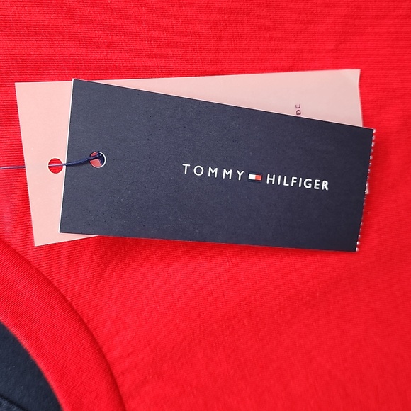 TOMMY HILFIGER RED WHITE BLUE LONG SLEEVES SHIRT, EXTRA LARGE (XL) - Picture 9 of 12